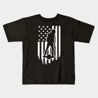 Onewheel Nation American Flag One Wheel Rider Kids T-Shirt